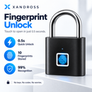 SecureTouch Smart Fingerprint Padlock