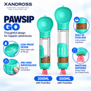 PawSip Go 3-in-1 Portable Pet Water & Food Dispenser